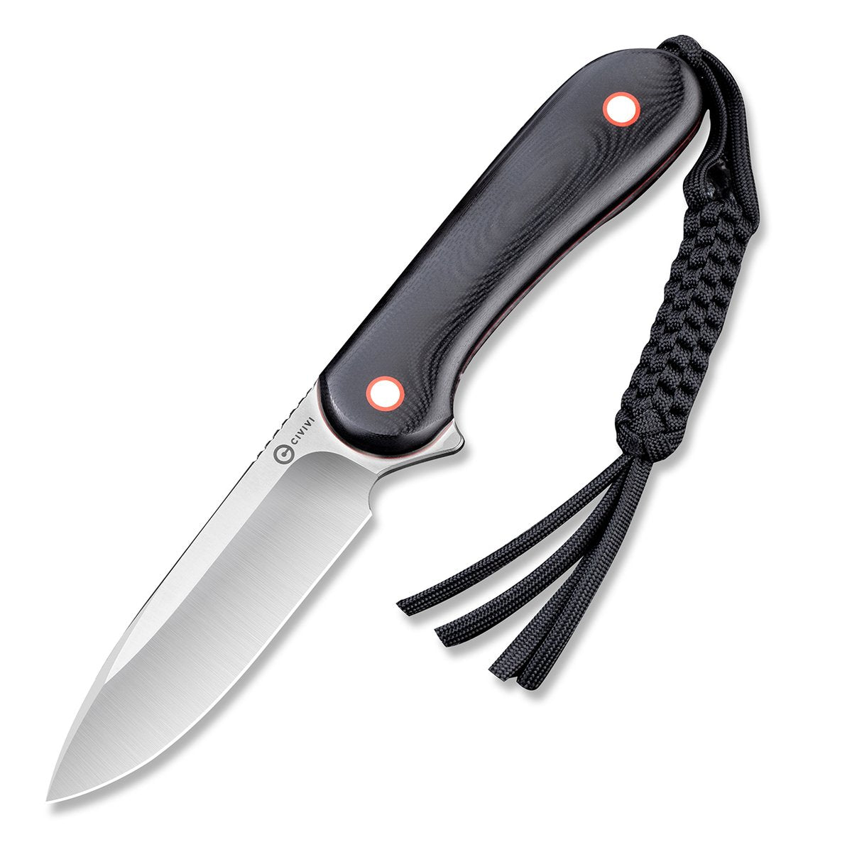 CIVIVI Fixed Blade Elementum - Black / Red G10 Contoured Handle Knife