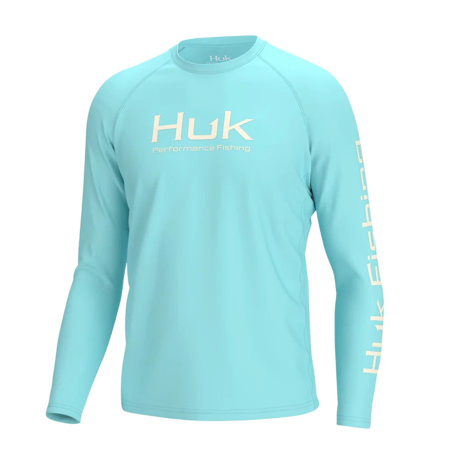 Huk Men's Pursuit Vented Long Sleeve - Huk Blue