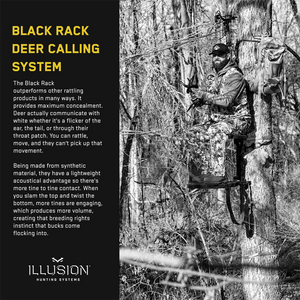 Illusion Hunting Systems Black Concealment™ Rattling System | Two Full Rack™ design