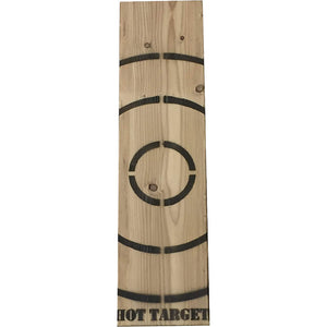 Wooden Axe Throwing Target with Bottle Opener