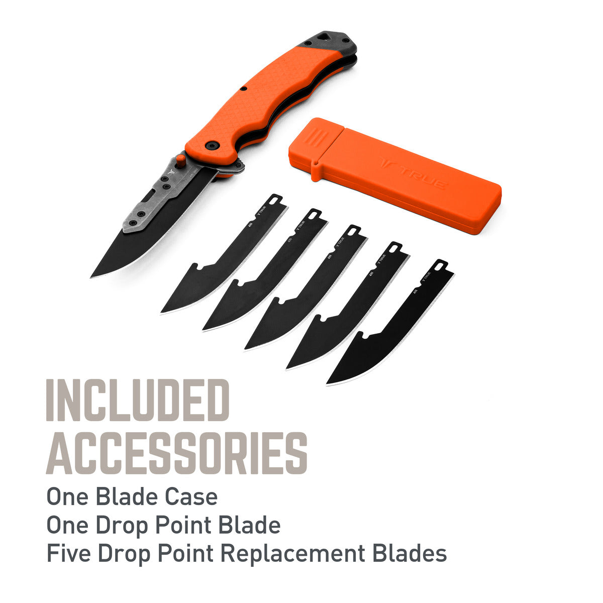 TRUE Swift Edge 4” Fast Flip TPR Handle Knife