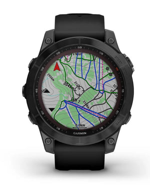 Garmin fēnix® 7 – Sapphire Solar Edition | Black DLC Titanium with Black Band