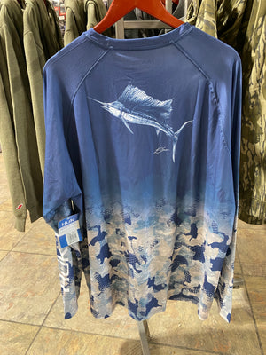 HUK Refraction Fish Fade Pursuit LS