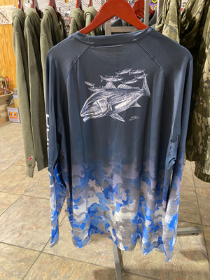 HUK Refraction Fish Fade Pursuit LS