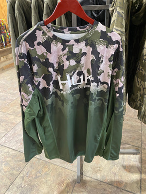 Huk Icon X Men’s Refraction Camo Fade Fishing Shirt