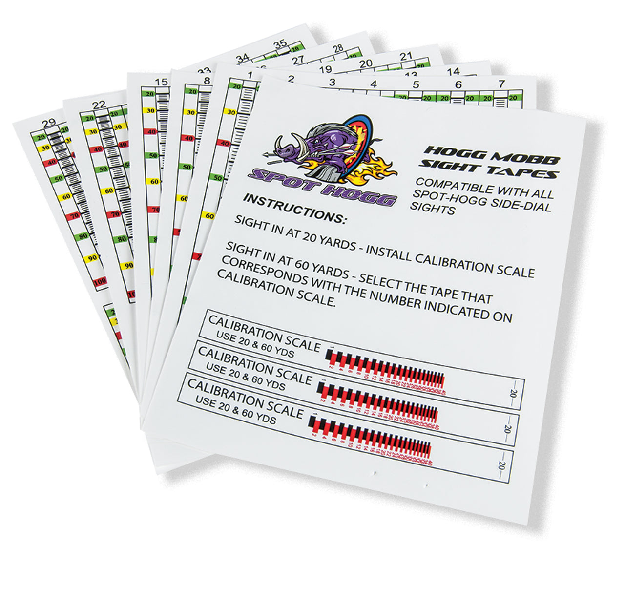 Spot Hogg Standard Range Sight Tapes