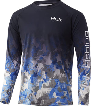 Huk Refraction Fish Fade Vented Performance Men’s Shirt