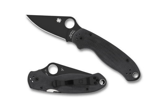 Spyderco Para 3 Plain Edge / Black G10 - Bowtreader