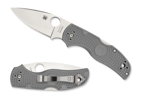 Spyderco Native 5 Plain Edge Gray Maxamet - Bowtreader