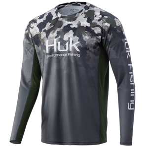 Huk Icon X Men’s Refraction Camo Fade Fishing Shirt
