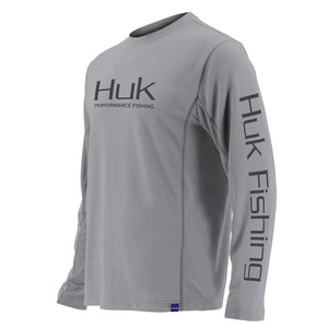 Huk Men's Icon x Long Sleeve Shirt - White M