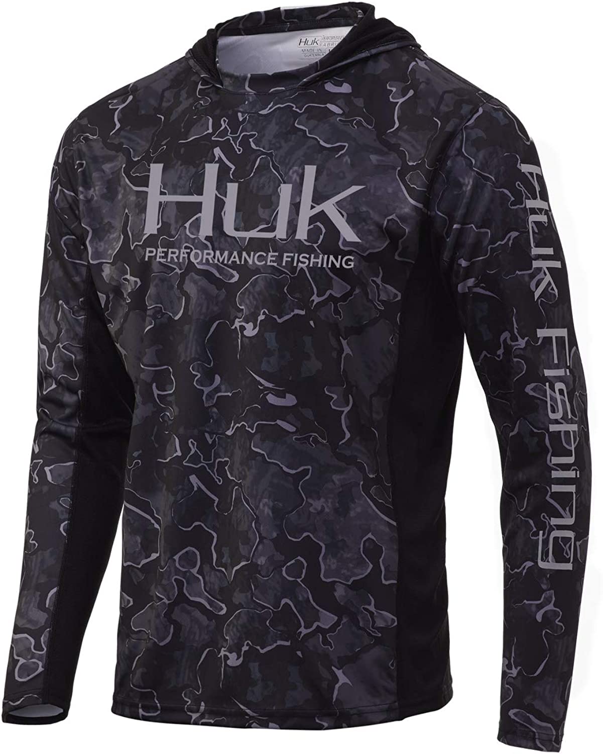 Huk Men's Icon x KC Refraction Camo Hoodie - Large - Storm