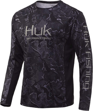Huk Icon x Men’s Camo Long Sleeve Tee Hannibal Bank / XL
