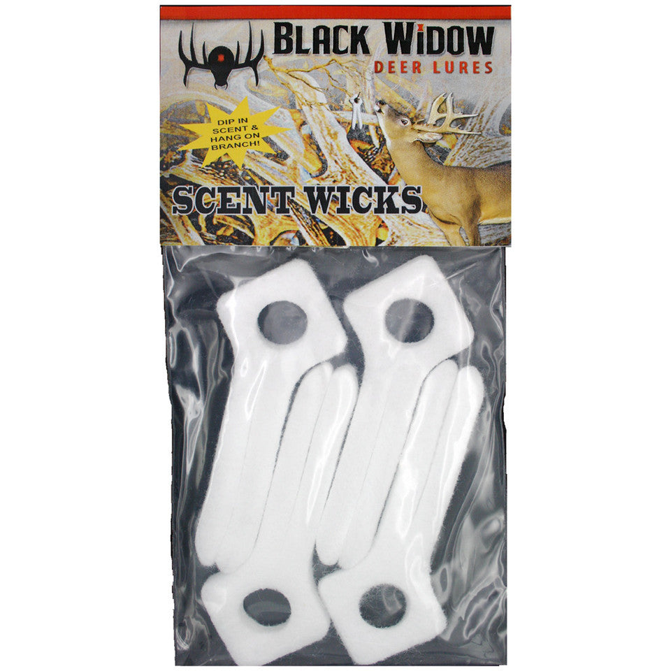 Black Widow Lures Scent Wicks 4 Pack