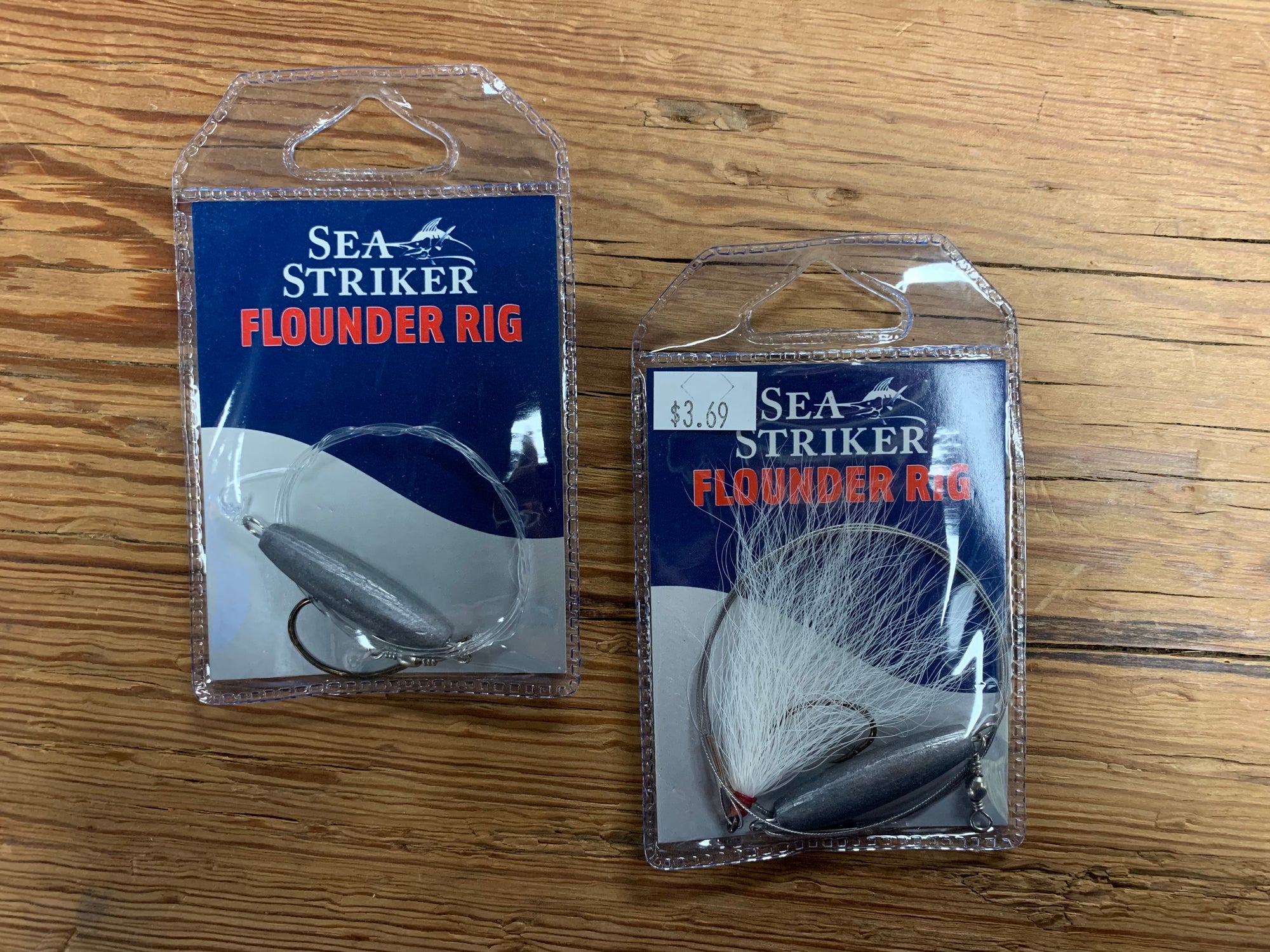 Sea Striker F3M Flounder/Fluke Rig No Float 30 lb Mono Plain Hook